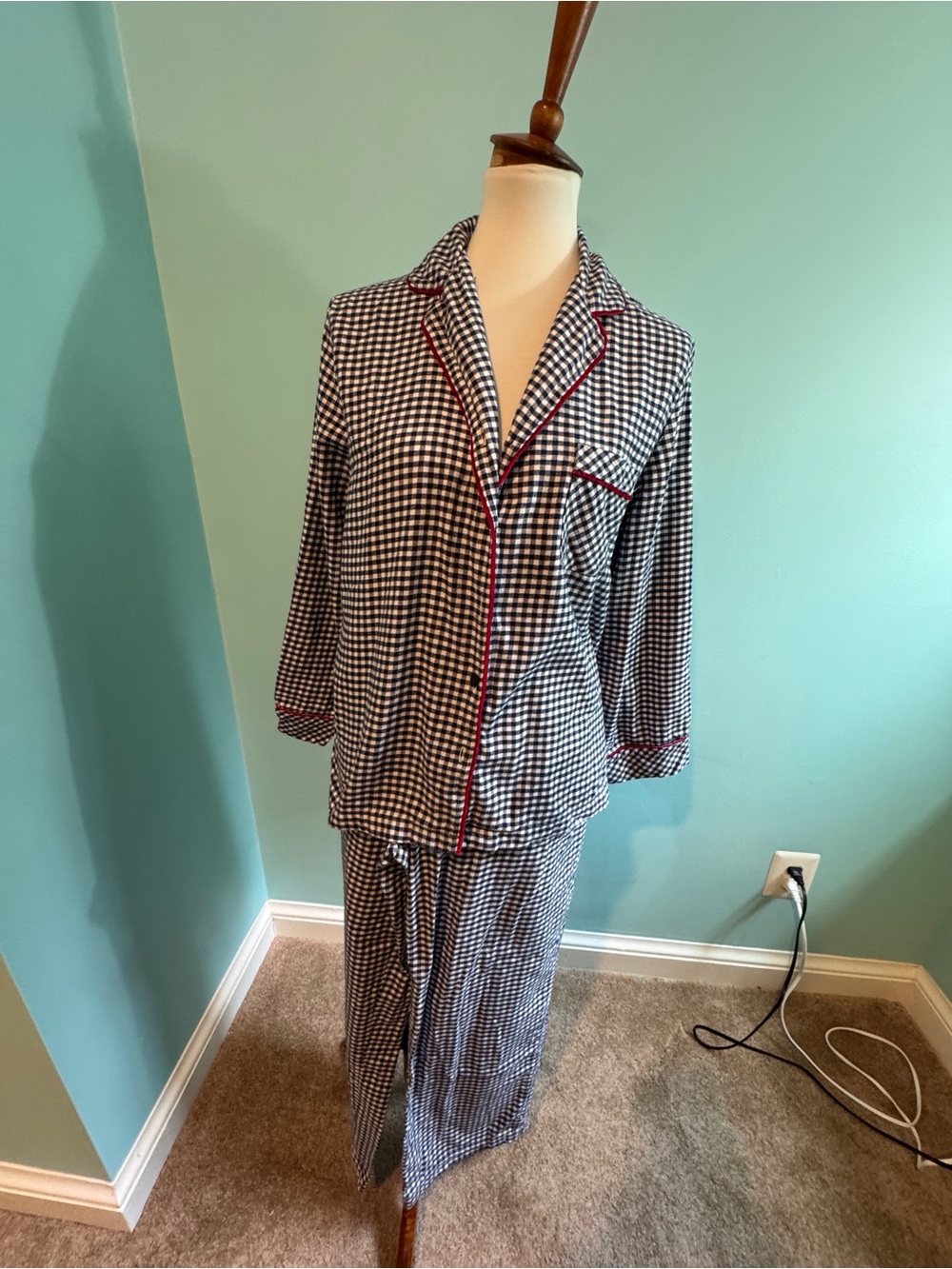 charter club Pajama Set with Red Piping